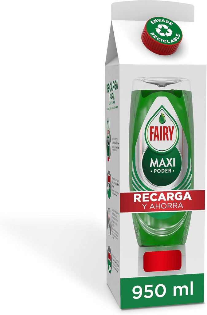 Fairy Maxi Poder Recarga Cartão Lava-louças Líquido