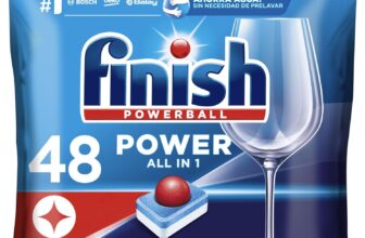 Finish Powerball Pastilhas para máquina de lavar louça, 48 pastilhas