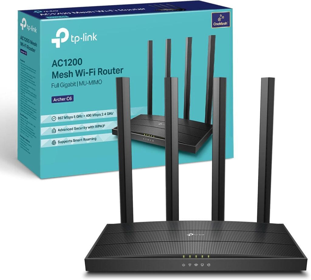 TP-Link Archer C6 - AC1200 Router WIFi, banda dupla