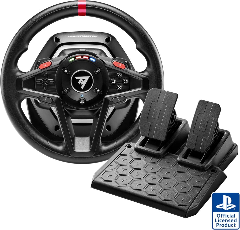 Thrustmaster T128 | Volante mais Pedais Magnéticos, PS5, PS4 e PC