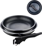 Bergner Click&Cook Black Edition, frigideiras de 22 e 26 cm