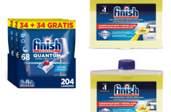 Finish 204 pastilhas + 2 limpa máquina (0,13€ por pastilha)