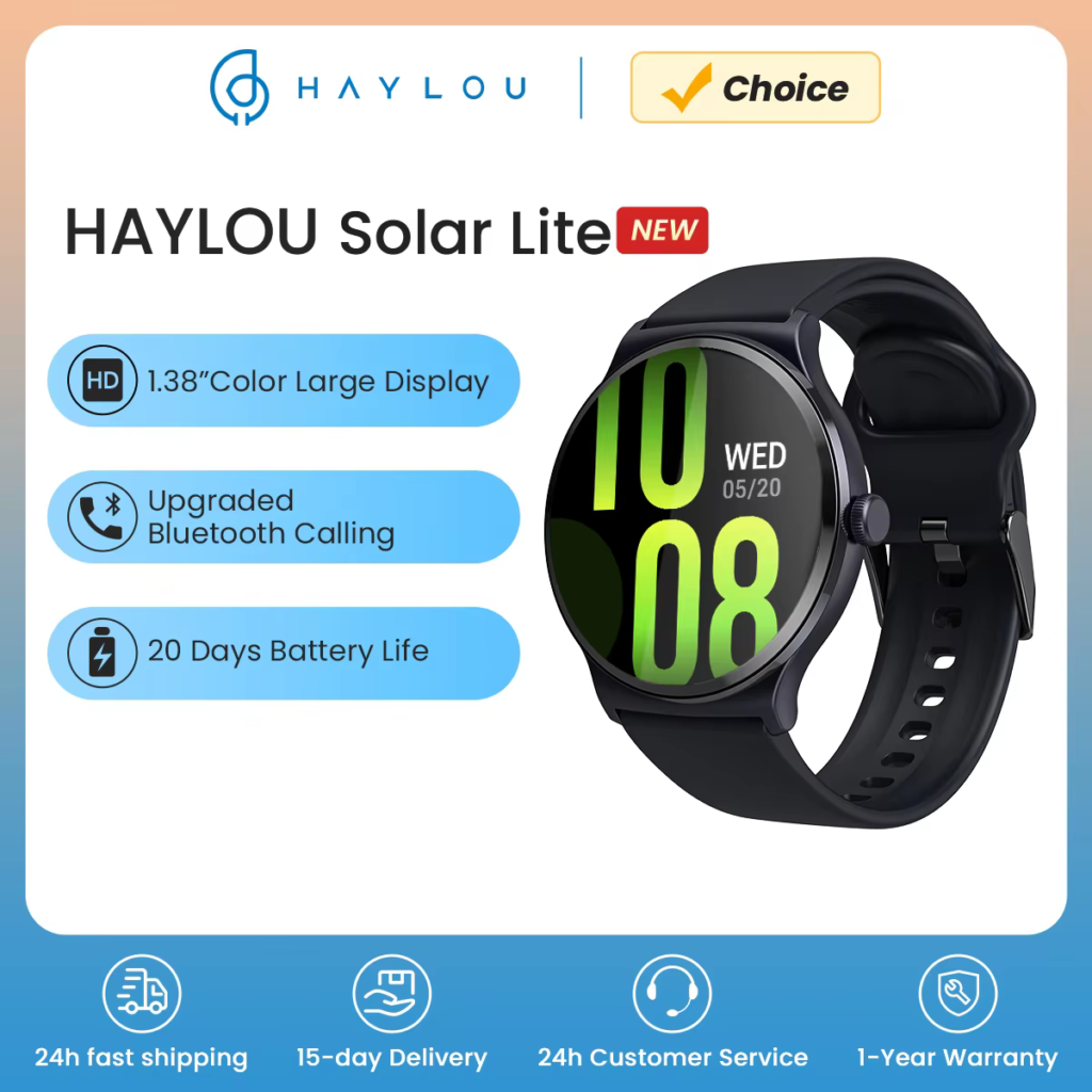 HAYLOU relógio inteligente Solar Lite