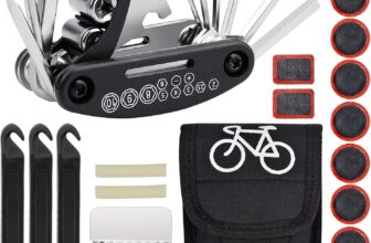 Wandefol Kit de reparação de bicicletas 16 em 1