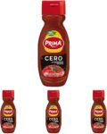 Ketchup Prima Zero sem adição de açúcares. 265 g (embalagem de 4)