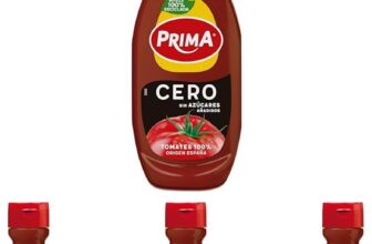 Ketchup Prima Zero sem adição de açúcares. 265 g (embalagem de 4)