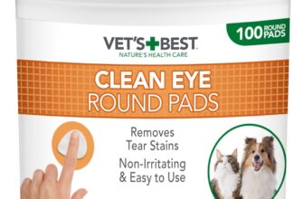 Vet's Best Almofadas de limpeza de olhos, naturais para cães 100 unidades