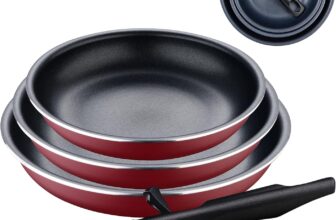 Bergner Click & Cook Red Edition Conjunto de frigideiras de 4 peças