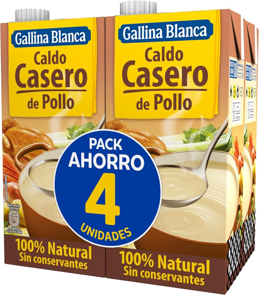 GALLINA BLANCA Caldo caseiro de frango 100 % natural 4 L GALLINA BLANCA Caldo caseiro de frango 100 % natural 4 L