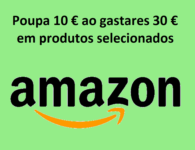 Poupa 10 € ao gastares 30 € em produtos selecionados