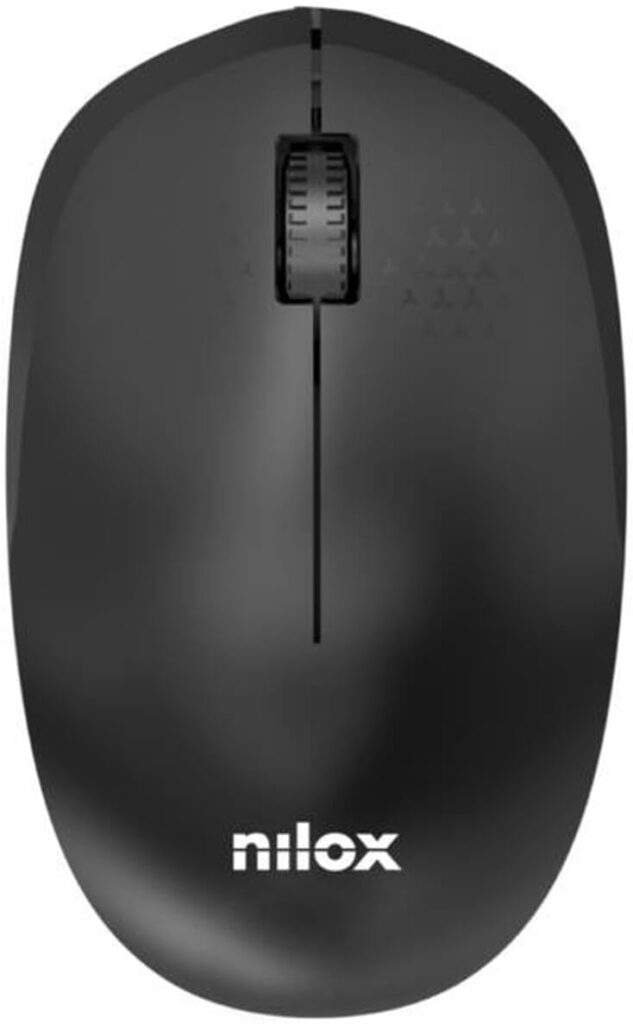 Nilox Rato sem fios, 1000 DPI, 3 botões, preto