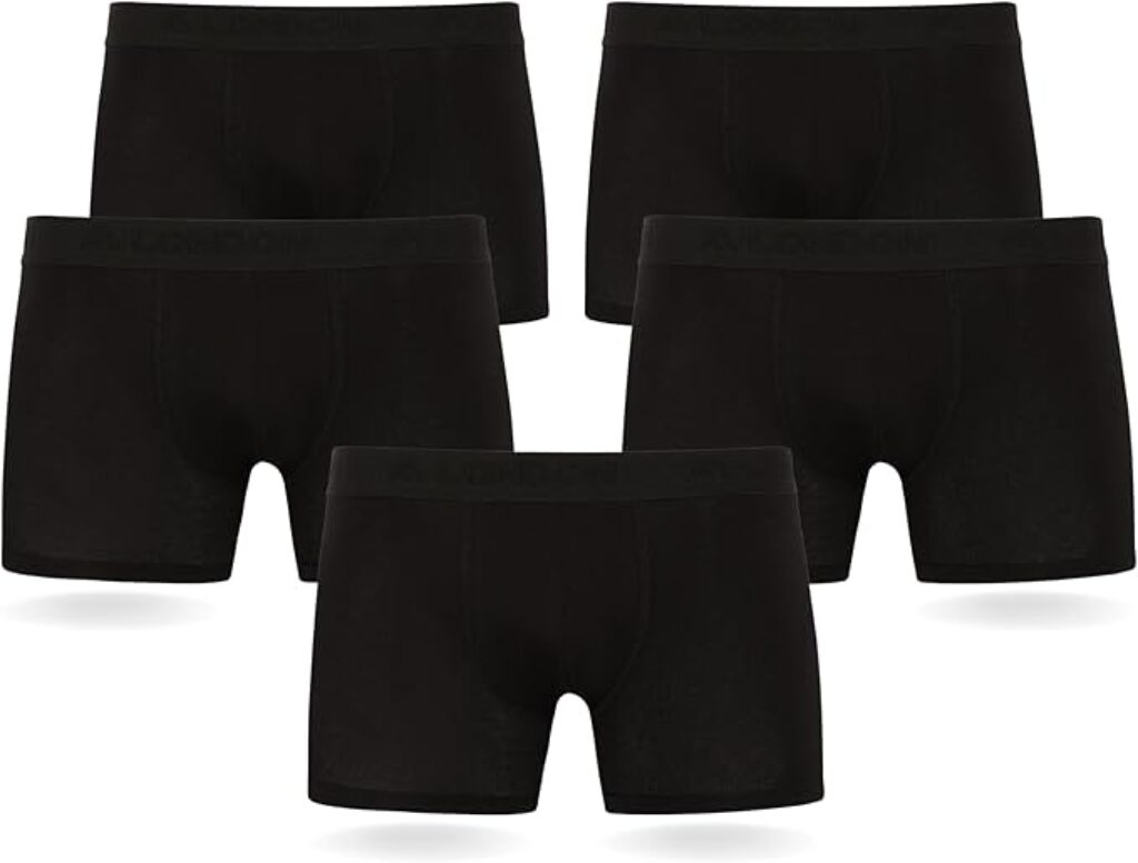 FM London Boxers para homem embalagem de 5
