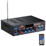 PROZOR Amplificador de áudio 800 W HiFi estéreo Bluetooth 5.0