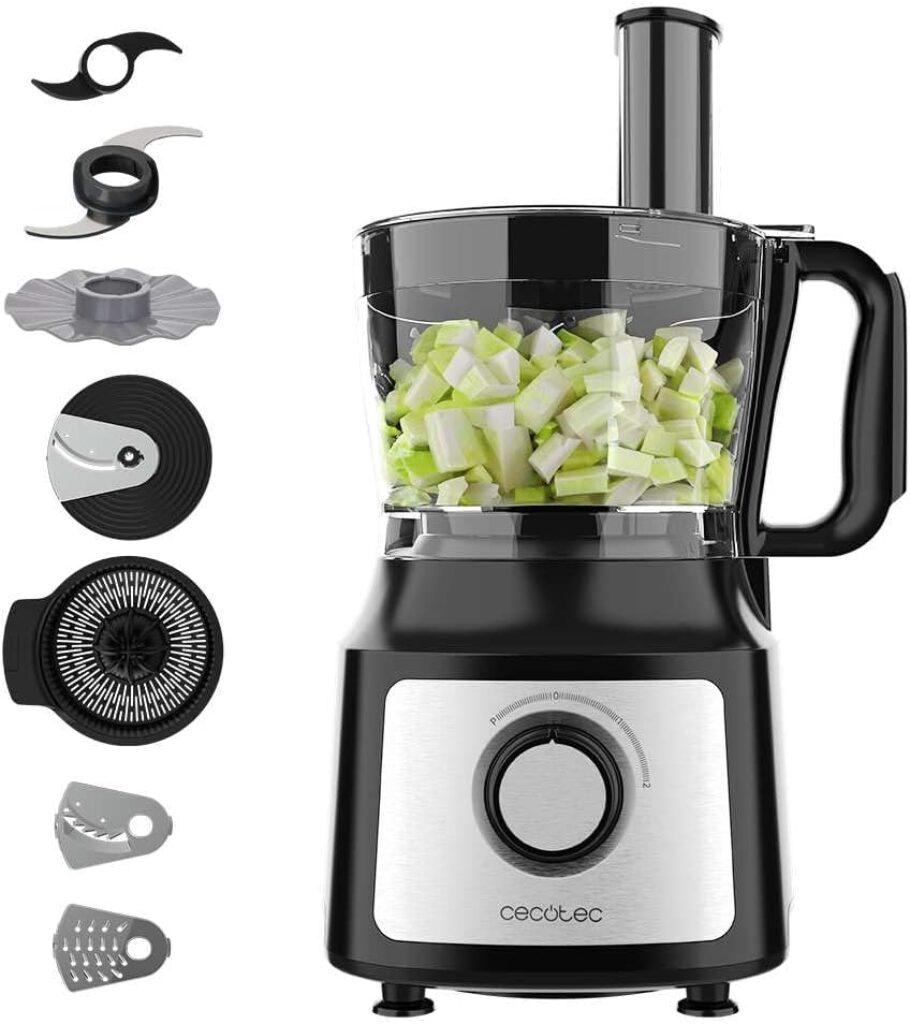 Processador de alimentos Cecotec 1000 W, 2 velocidades