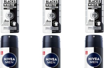 NIVEA MEN Black & White invisível original spray 72h (6 x 200 ml)
