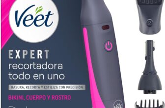 Veet Aparador tudo em um | biquíni e corpo | com 2 cabeças e 4 pentes