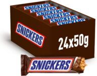 Snickers Chocolate com caramelo e amendoim revestidos de chocolate com leite (24 x 50 g)