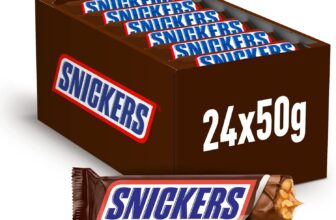 Snickers Chocolate com caramelo e amendoim revestidos de chocolate com leite (24 x 50 g)