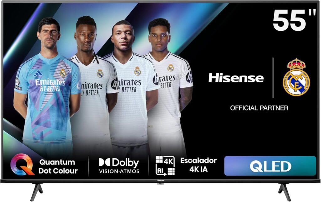 Hisense 55E7NQ - QLED Smart TV, televisão de 55 polegadas