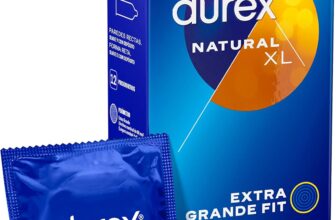 Preservativos Durex naturais XL, para conforto e segurança, 12 preservativos XL extra grandes