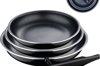 Bergner Click&Cook Black Edition Conjunto de frigideiras de 4 peças de 18, 20 e 24 cm