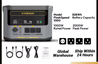 VTOMAN FlashSpeed 1000 estação de energia portátil 2000W 828Wh LiFeP04