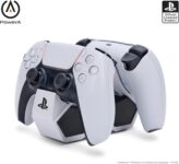 Carregador PS5 Rápido Dual | para 2 comandos PS5 sem fios DualSense