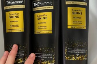 TRESemmé Shampoo Lamellar Shine para cabelo sem vida ou apagado, 3 x 685 ml