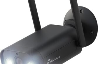 NIVIAN - Câmara Bullet WiFi 2,4 Ghz-resolução 2K - adequada para exterior IP66