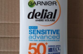 ☀️ Protetor solar Garnier Delial Sensitive Advanced SPF 50+ – Protetor Solar para Peles Sensíveis (400 ml)