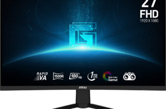 Monitor Curvo MSI 27 polegadas G27C3F VA FHD 180Hz 1ms FreeSync Premium
