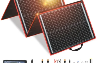 Painel solar portátil Dokio de 160 W