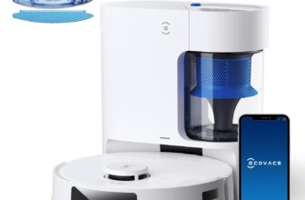 ECOVACS DEEBOT N20 Plus Robot aspirador e limpa-chão, potência de sucção de 8000 Pa