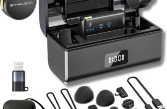 Zynnova Microfone sem fios lapela, para Android e iPhone 15X SOUNDPRO Set