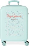 Pepe Jeans Leslie mala de cabine azul 38 x 55 x 20 cm rígida ABS