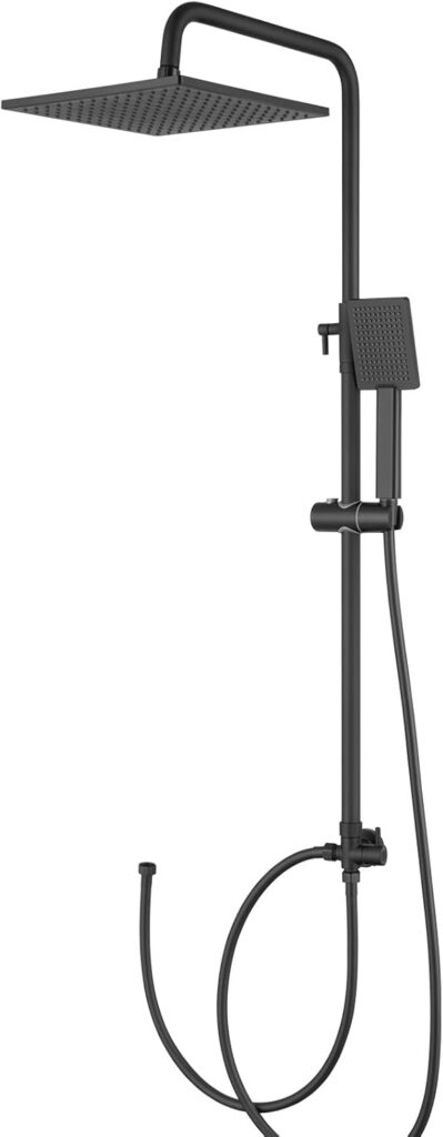 Coluna duche sem torneira ajustável 74 - 109 cm