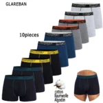 10 boxers de algodão roupa interior dos homens