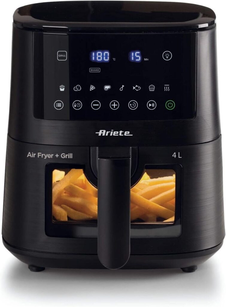Airfryer Ariete 4633 Fritadeira de ar quente, 1400 W, capacidade 4 l