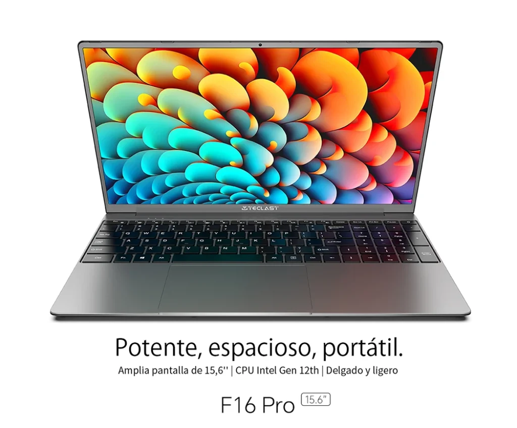 Laptop Teclast F16Pro 15,6 polegadas 12 Gb + 256 Gb SSD
