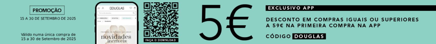 5 € Desconto Douglas Exclusivo APP