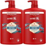 Old Spice Deep Sea Gel de duche e champô para homens 2 x 1000 ml