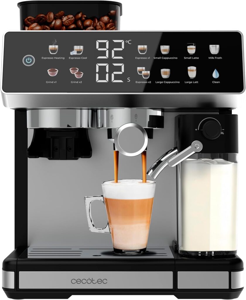 Cecotec Cafeteira Express Barista Power Espresso 20 Barista Grind & Latte
