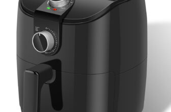 Fritadeira AIGOSTAR 4L, tempo e temperatura ajustáveis, grelha antiaderente amovível, 1500W