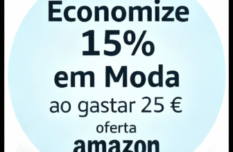 Economize 15% em Moda ao gastares 25 €, Promoção Amazon