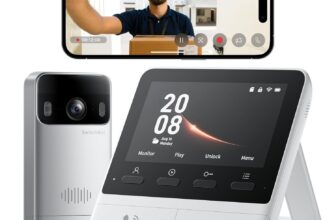 SwitchBot Campainha Video Porteiro com ecrã colorido de 4,3 polegadas 2 K