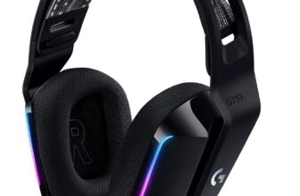 Auscultadores Gaming Bluetooth LOGITECH G733 (Preto ou Branco)