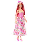 Barbie Princesa boneca com saia de borboletas rosa (Mattel HRR08)