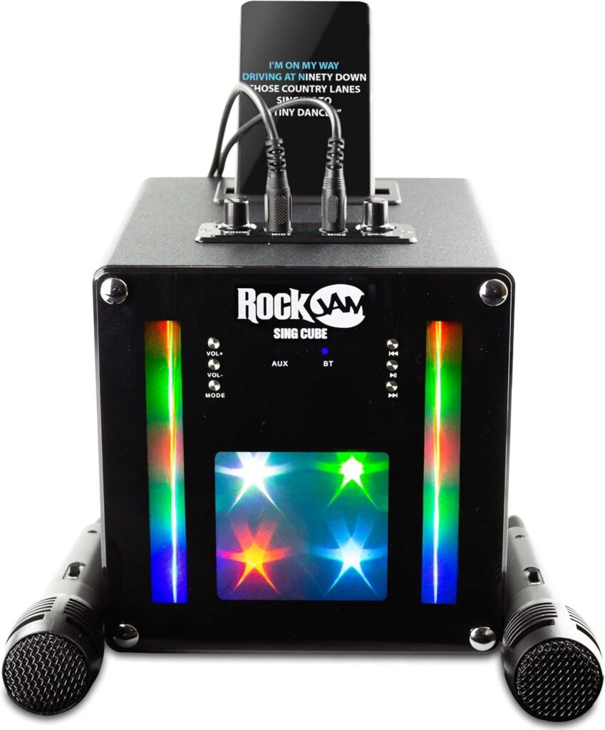 RockJam singcube - Máquina de Karaoke Bluetooth recarregável