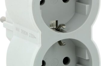 LEGRAND Adaptadores duplos 2P+T, 2 tomadas de energia