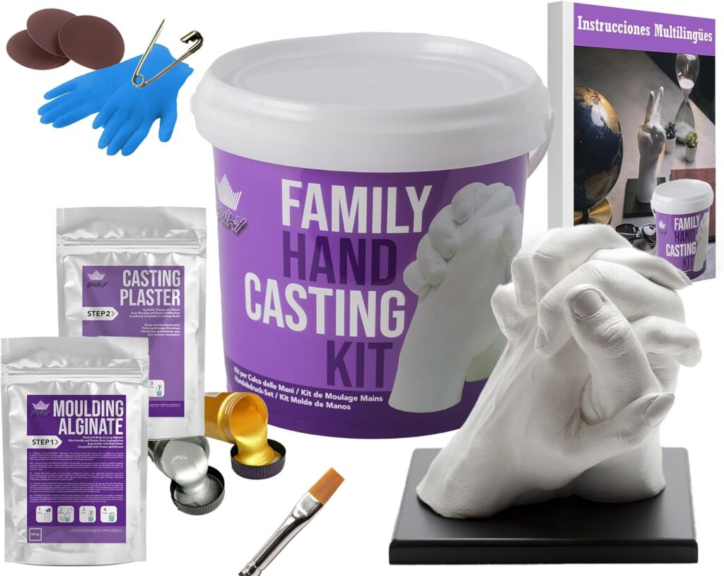 BWAY Moldes mãos Kit - Alginato para moldes de esculturas
